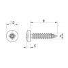 Pan head tapping screw metal DIN 7981 [343-m] (343482541553)