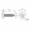 Pan Head tapping torx screw [352-m] (352482541553)