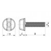 Wing screw [429] (429005500002)